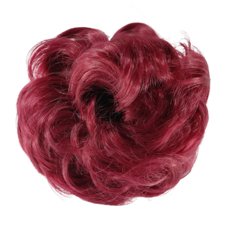 Messy Chignon Scrunchie Hair Bun Pony Updo For Women Image