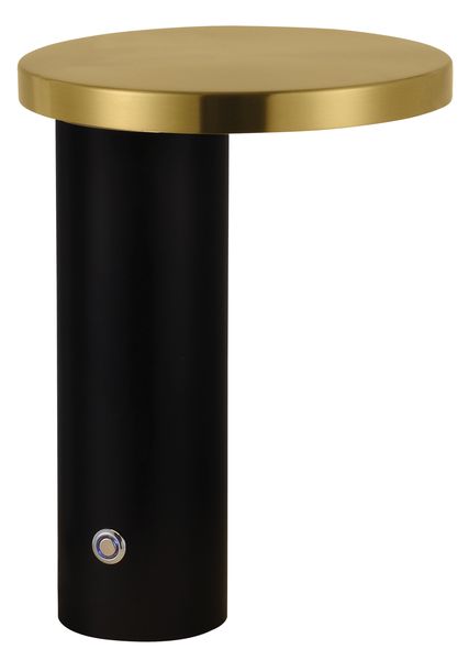 Bright Star Lighting Black &amp; Gold Round Table Lamp
