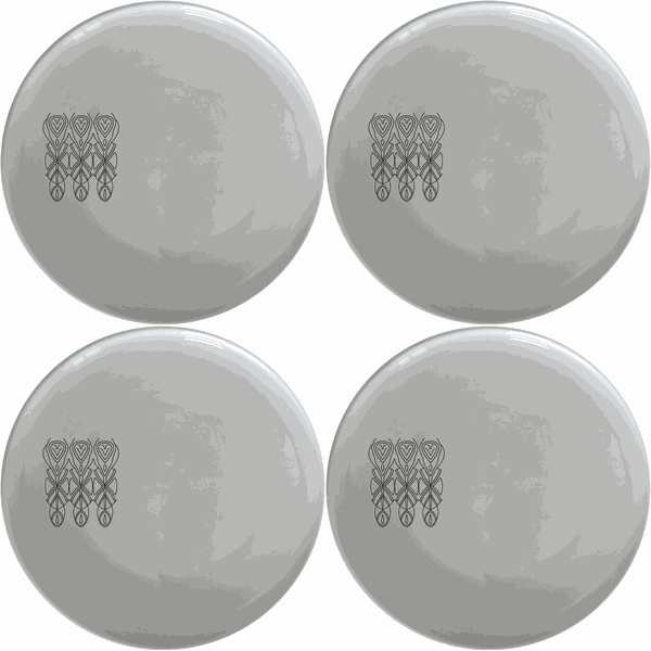 African Geometric Tribal Pattern Design Side Plate Set of 4 - Range 1