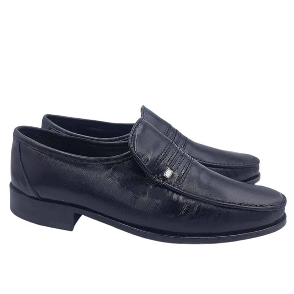 Florsheim Parlemo II Glace Kid Black Leather Moccasin