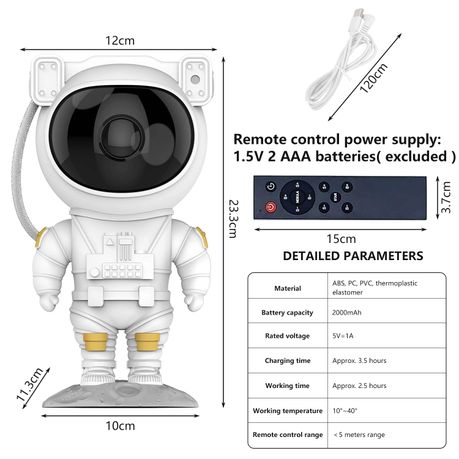 astronaut galaxy projector light takealot