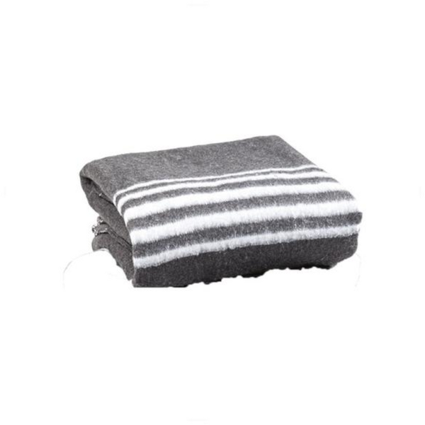 Supa-Chew Woven Blanket Grey / Striped - 75x100cm