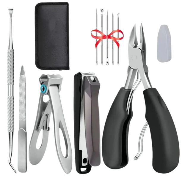 10 Pieces Thick Nail Toe Nail Clippers Wide Mouth Opening Nail Clipper Set