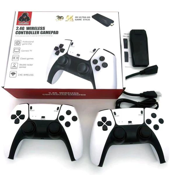 Game Console with Wireless Controllers | Dual Gamepad | HDMI | 4K HD