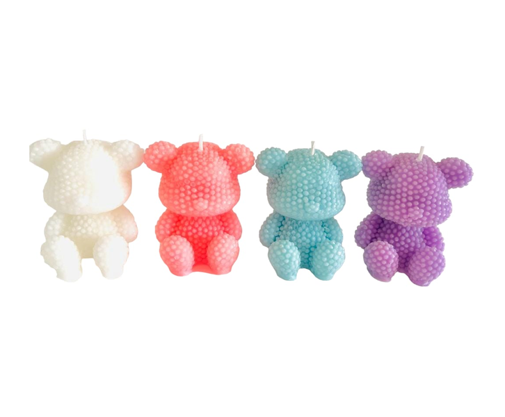 Teddy Bear Scented Candles - 4 Pack