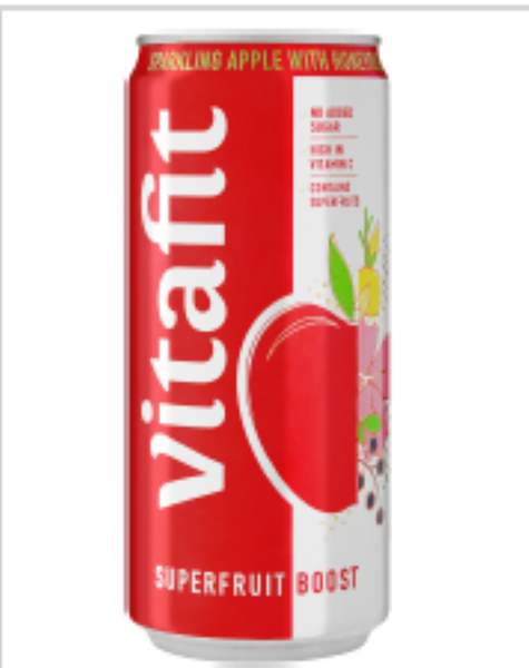 Vitafit Aday Sparkling Apple juice 24x 300ml Can
