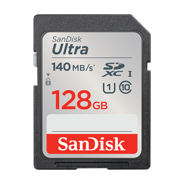 SanDisk Ultra 128GB SDXC Memory Card (140MB/s)