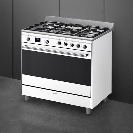 Smeg 600mm gas online and electric freestanding cooker