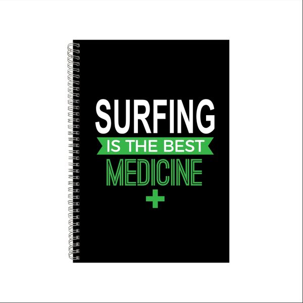 Surfing Wire Bound Notebook Surfer Gift Idea Writing Books A4 Notepad