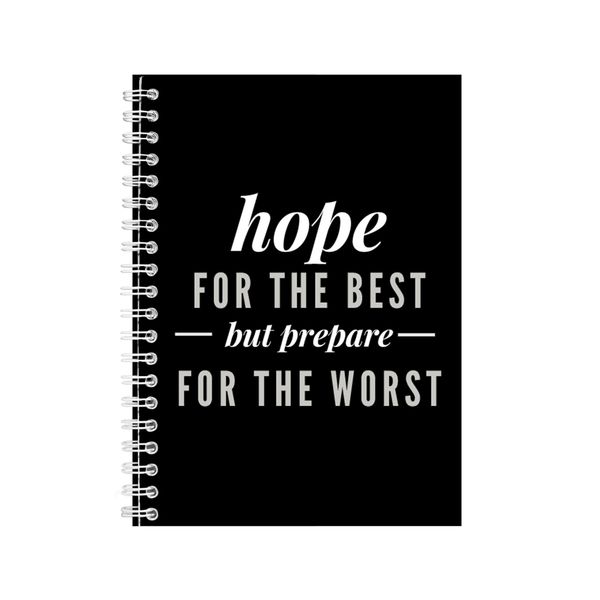 Hope A5 Notebook Spiral Lined Motivational Sayings Graphic Notepad Gift 185