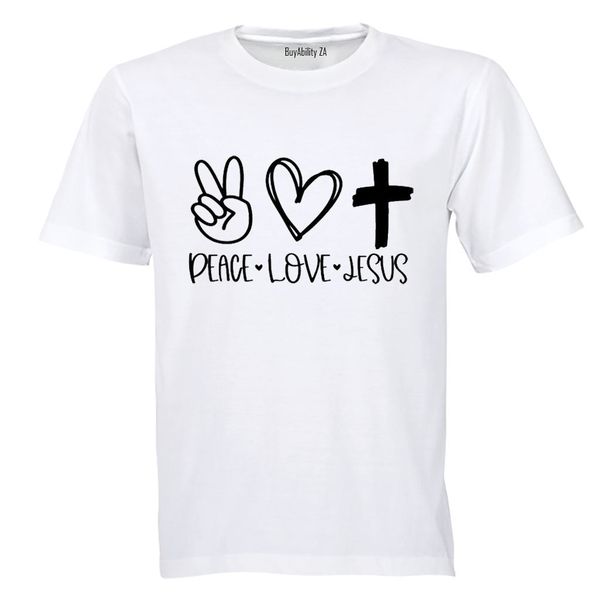 Peace. Love. Jesus - Kids T-Shirt