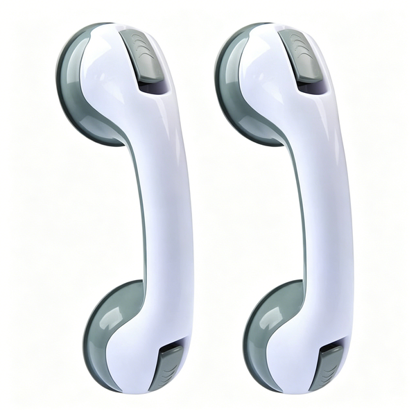 Assist Grab Bars - 2 Piece Set - With Strong Suction Cups - Safety Rails