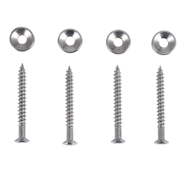 Set of 4 Guitar Bass Neck Joint Ferrule Bushing W/ Matching Screw