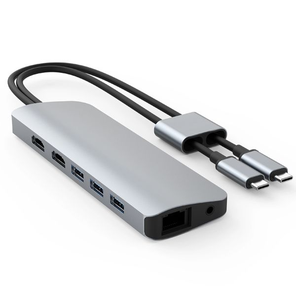 HyperDrive VIPER 10-in-2 USB-C Hub - Silver