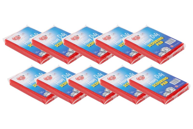 Heavy Duty Scouring Pad Bundle - 10 Piece
