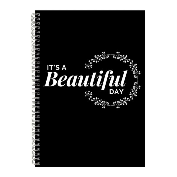 Beautiful A4 Notebook Spiral Lined Motivational Sayings Graphic Notepad 244