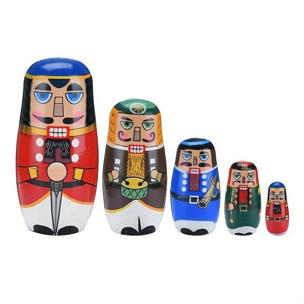 Wooden Stringing Dolls Set for Holiday &amp; Party Decorations