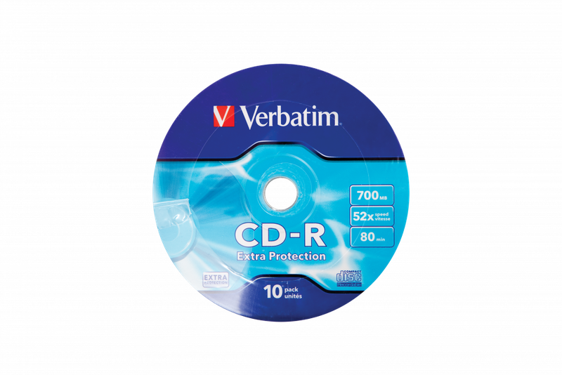 Verbatim Cd-R 52 X 700mb 10pk Wrap Extra Protection
