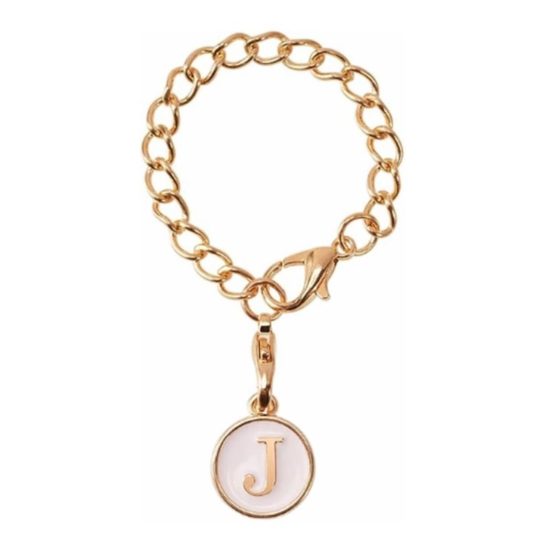 Cup Letter Chain Charm- Letter J