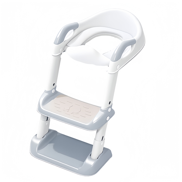 Kids Adjustable Potty Training Seat with Step Ladder &amp; Non-Slip Design