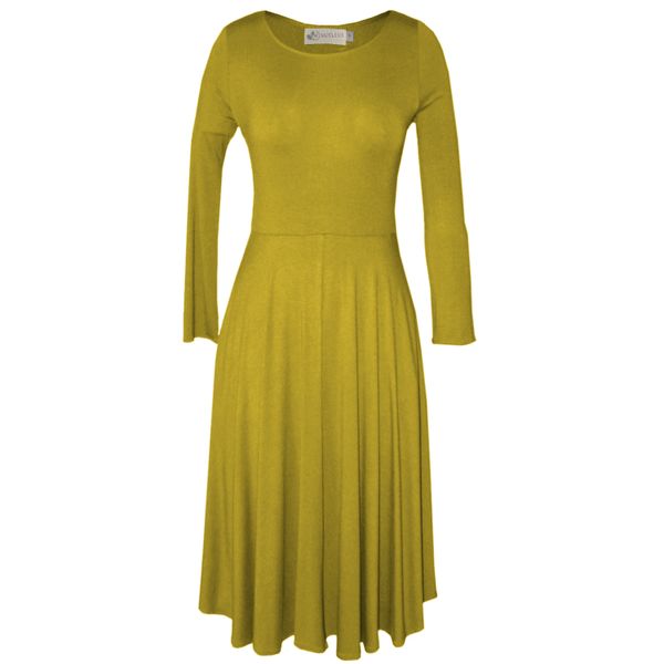 Nucleus Dance Dress in Mustard