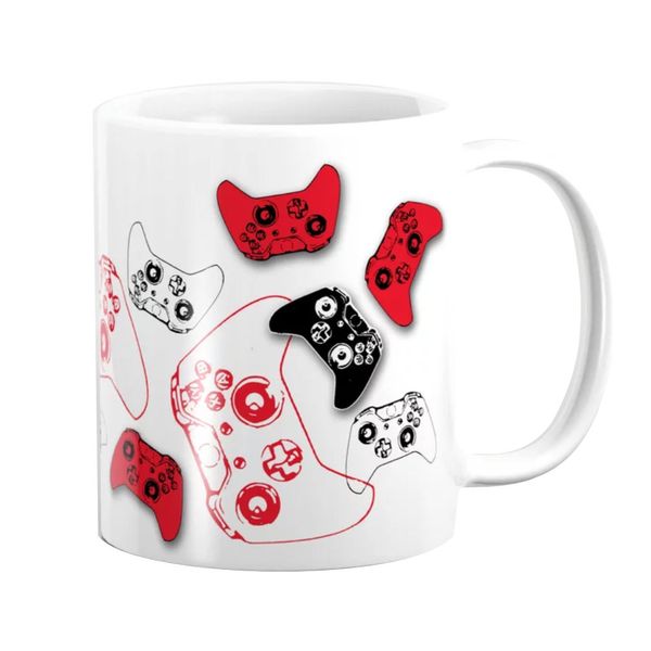 Pappa Joe Mug - Game Controller Red &amp; Black