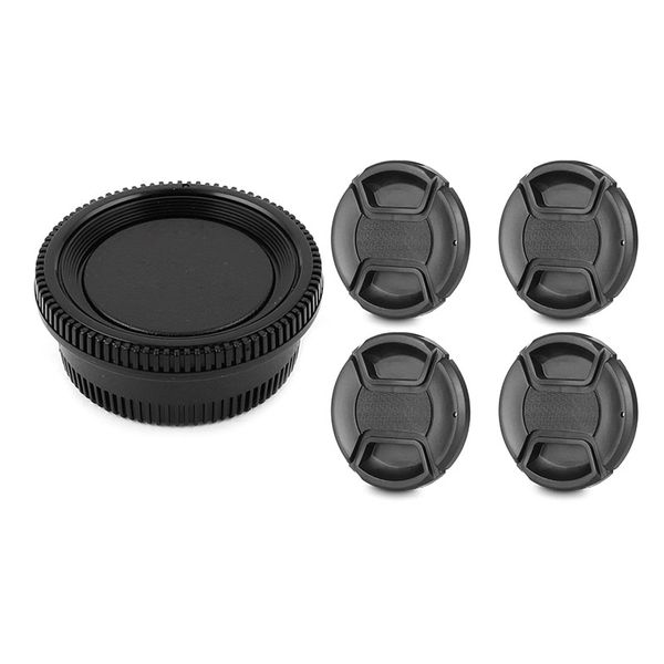 58Mm Lens Cap For Dslr Cameras Nikon Canon (58Mm)- 4 Pack