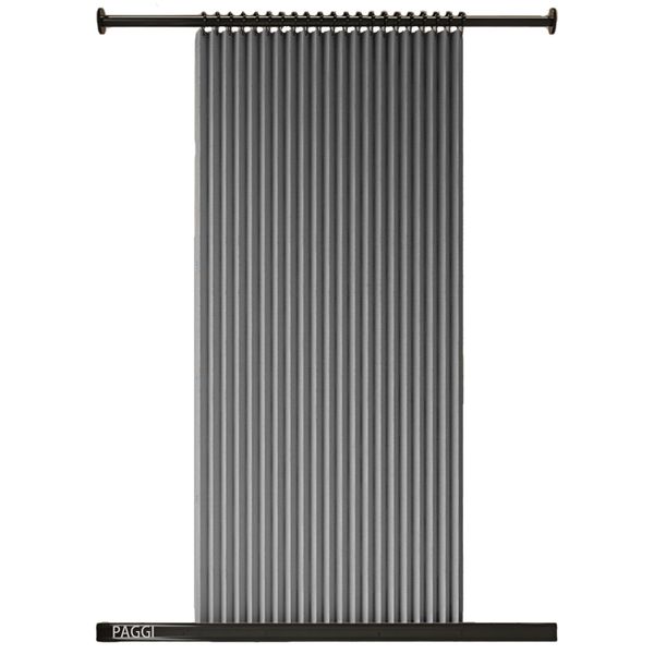 PAGGI 180 x 200cm Magnetic Shower Curtains Kit, Waterproof Folding Curtains