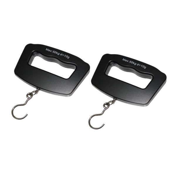 Electronic Luggage Scales - 50kg Capacity, Travel Essentials - Set of 2