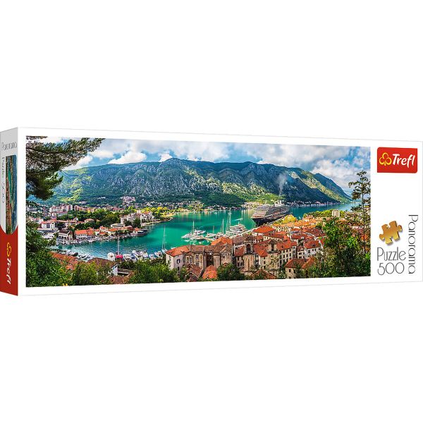 Trefl Panorama - Kotor, Montenegro - 500 Piece