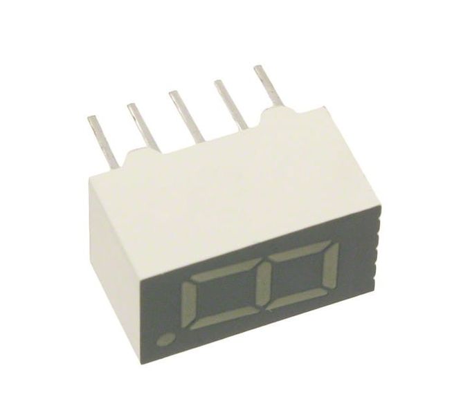 SA36-11HWA 0.36" 7-Segment LED Display Bright Red CA Grey Face 900 cd