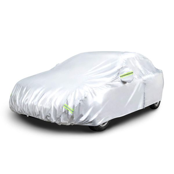 Silver Weatherproof Car Cover Oxford