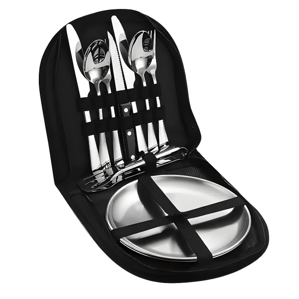 2 Person Portable 10 Kitchen Stainless Steel Utensil Set