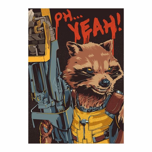 Rocket Raccoon Guardians Of The Galaxy - A1 Poster