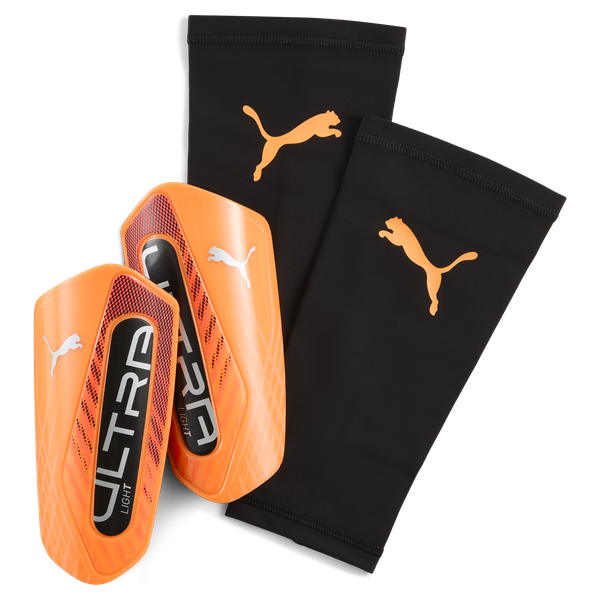Puma Ultra Light Sleeve Shinguards - Heat Fire/Glowing Red