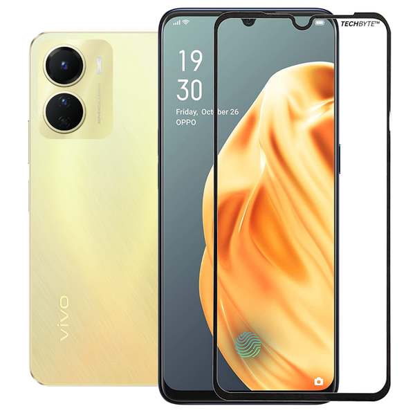 TechnoByte Tempered Glass Screen Protector for Vivo Y02s (2022)