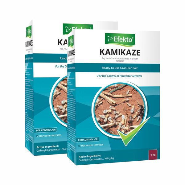 2 x Efekto Kamikaze Harvester Termites Insecticide 1kg