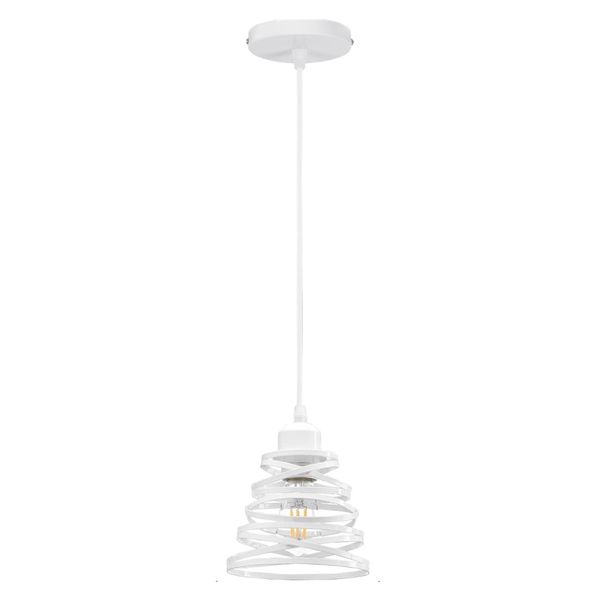 Decor Modern Wrought Hanging Lamp Shade With LED White Light - 33cm