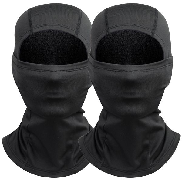 2 Pieces Ski Balaclava Winter Thermal Motorcycle Mask Full Face Cover