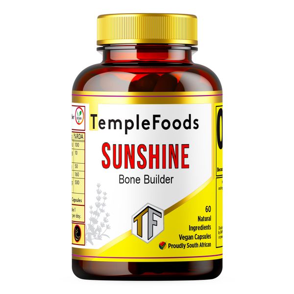 Temple Foods Sunshine Bone Builder. Vitamin D3 &amp; K2 Natural, High Strength