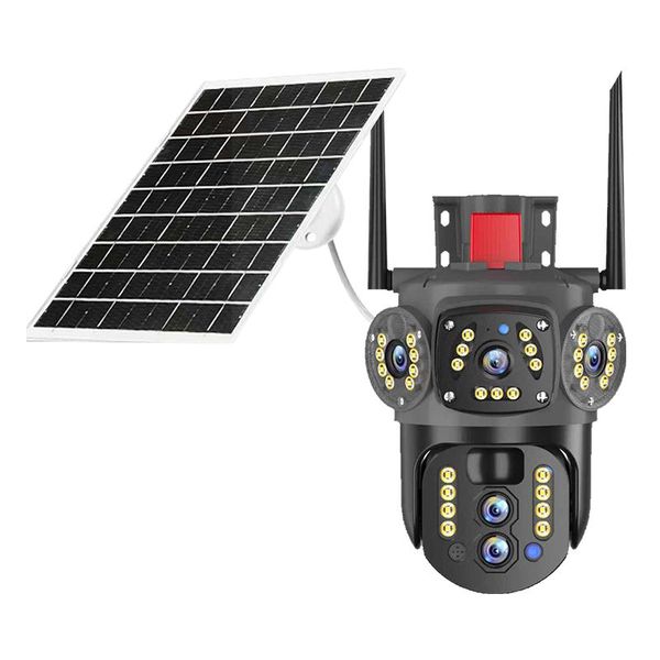 V380 Pro Solar Security Camera - 4K 8MP 10X Zoom, WiFi Outdoor Surveillance