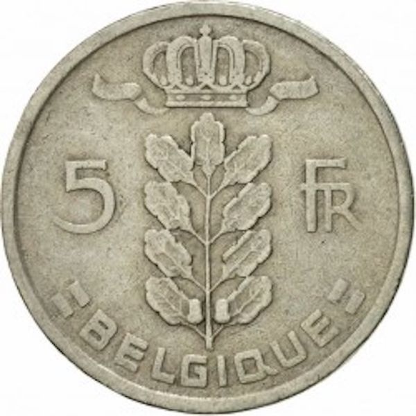 1978 Belgium 5 Francs King Baudouin I