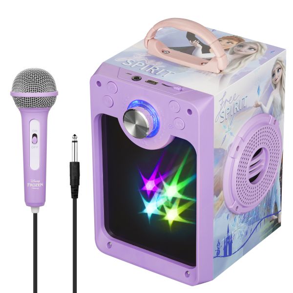 Disney Frozen Bluetooth Karaoke Machine with LED Lights
