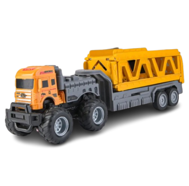 SamMag Biz Deformable Rail Car Ejection Folding Big Truck Children Toy
