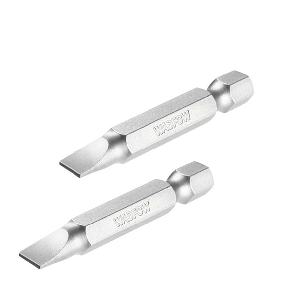 Wadfow - Magnetic 2 Pce Slotted Screwdriver Bit Set SL4.0 x 0.5mm - (50 mm)