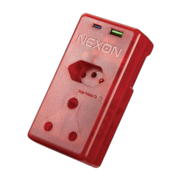 Nexon 2 Way High Surge Adaptor SA Plug with USB + Type-C 1140 Joules