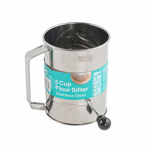 Baker's Secret 5 Cup Stainless Steel Flour Sifter