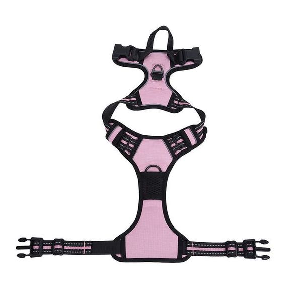 Reflective Dog Harness Vest Pink