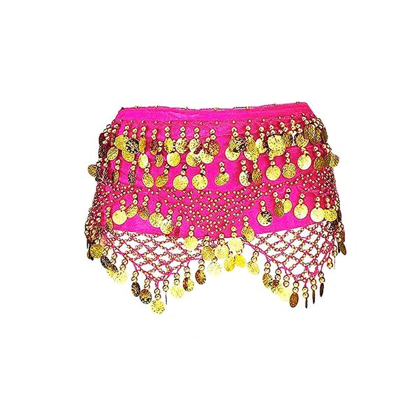 Belly Dance Hip Scarf Hip Scarf with Gold Coins Skirts For Bellydance Yoga