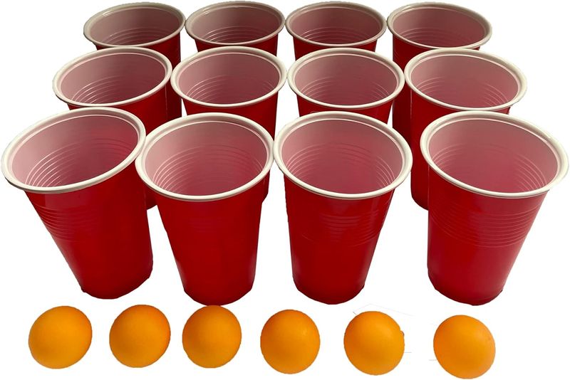 48 Pcs Plastic Cups and Balls Cocktail Party Supply Favors